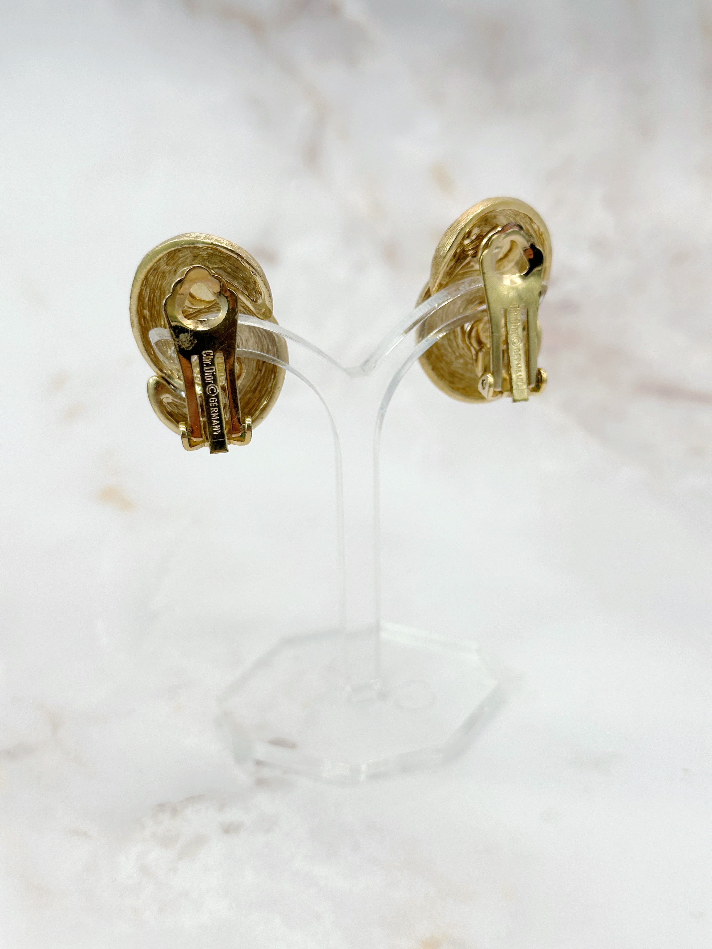 Exklusive Christian Dior Vintage Ohrclips mit Knotenmotiv