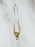 Vintage Halskette mit Kugeldesign und feiner vergoldeter Kette