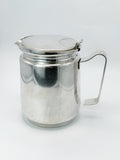 Double-walled vintage coffee pot, silver-plated