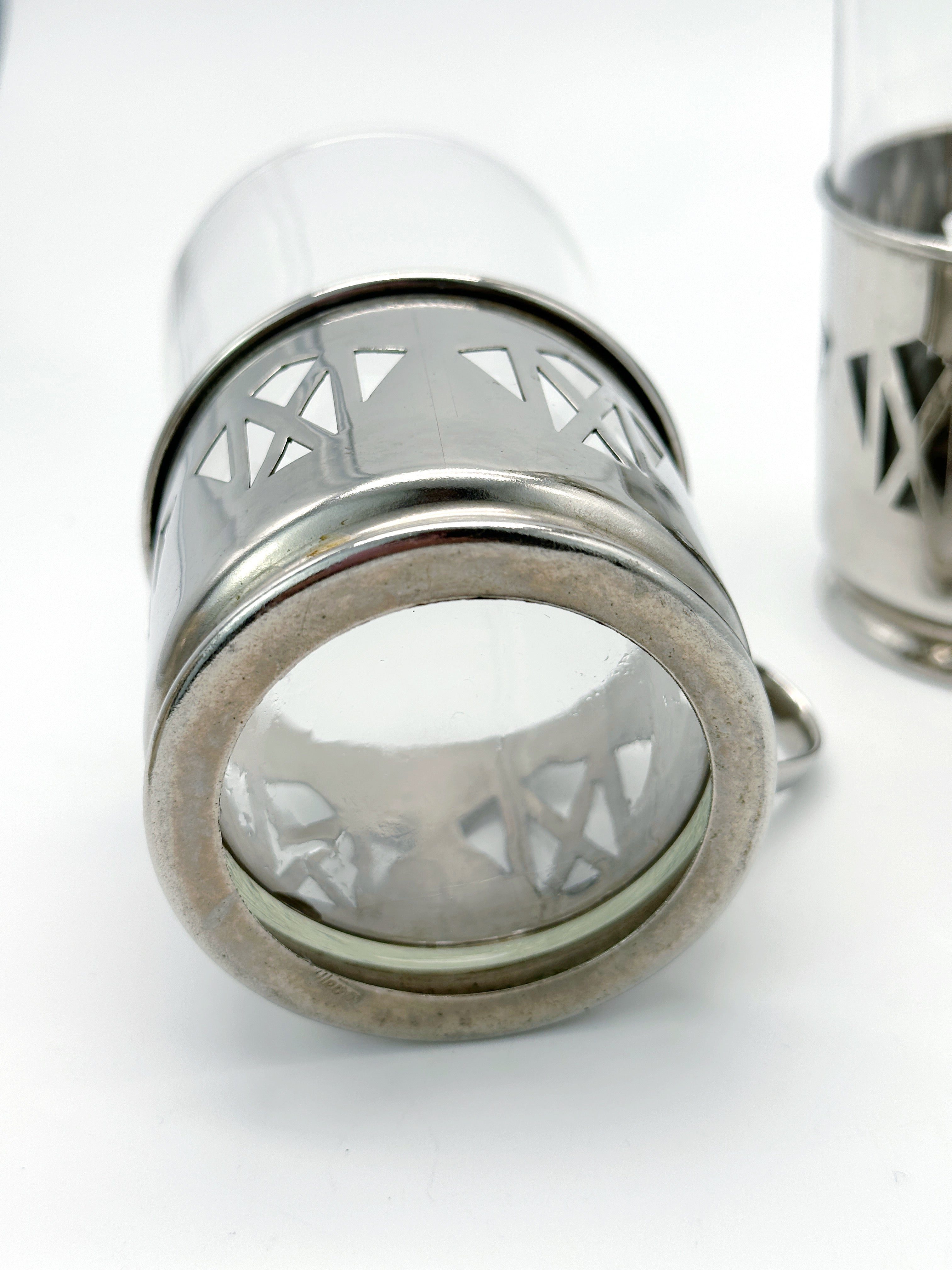 Set 2 Vintage Kaffeebereiter versilbert