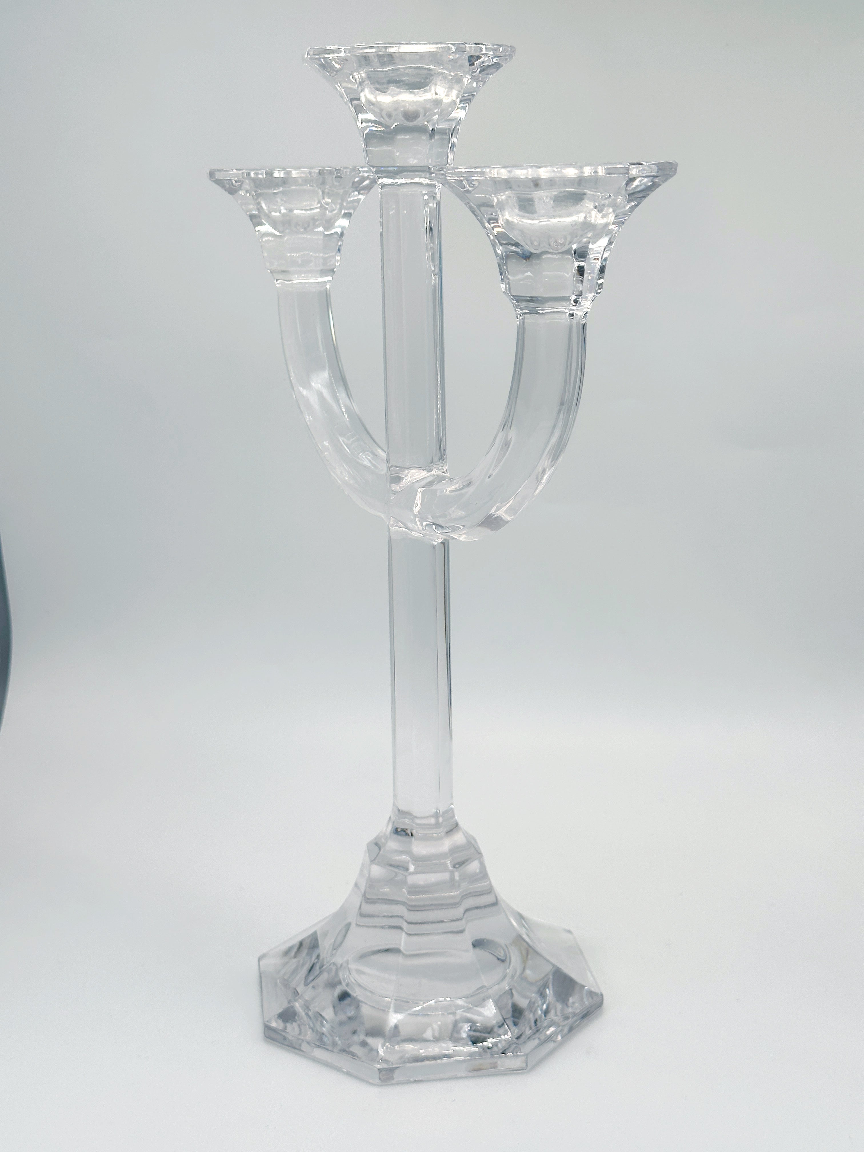 Großer 3-flammiger Kristall Kerzenständer Villeroy & Boch Verdi