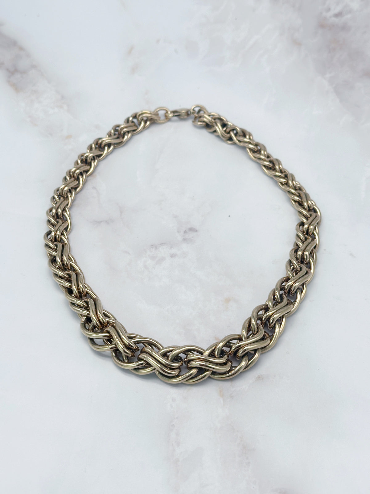 Chunky Vintage Collier von Pierre Lang, vergoldet