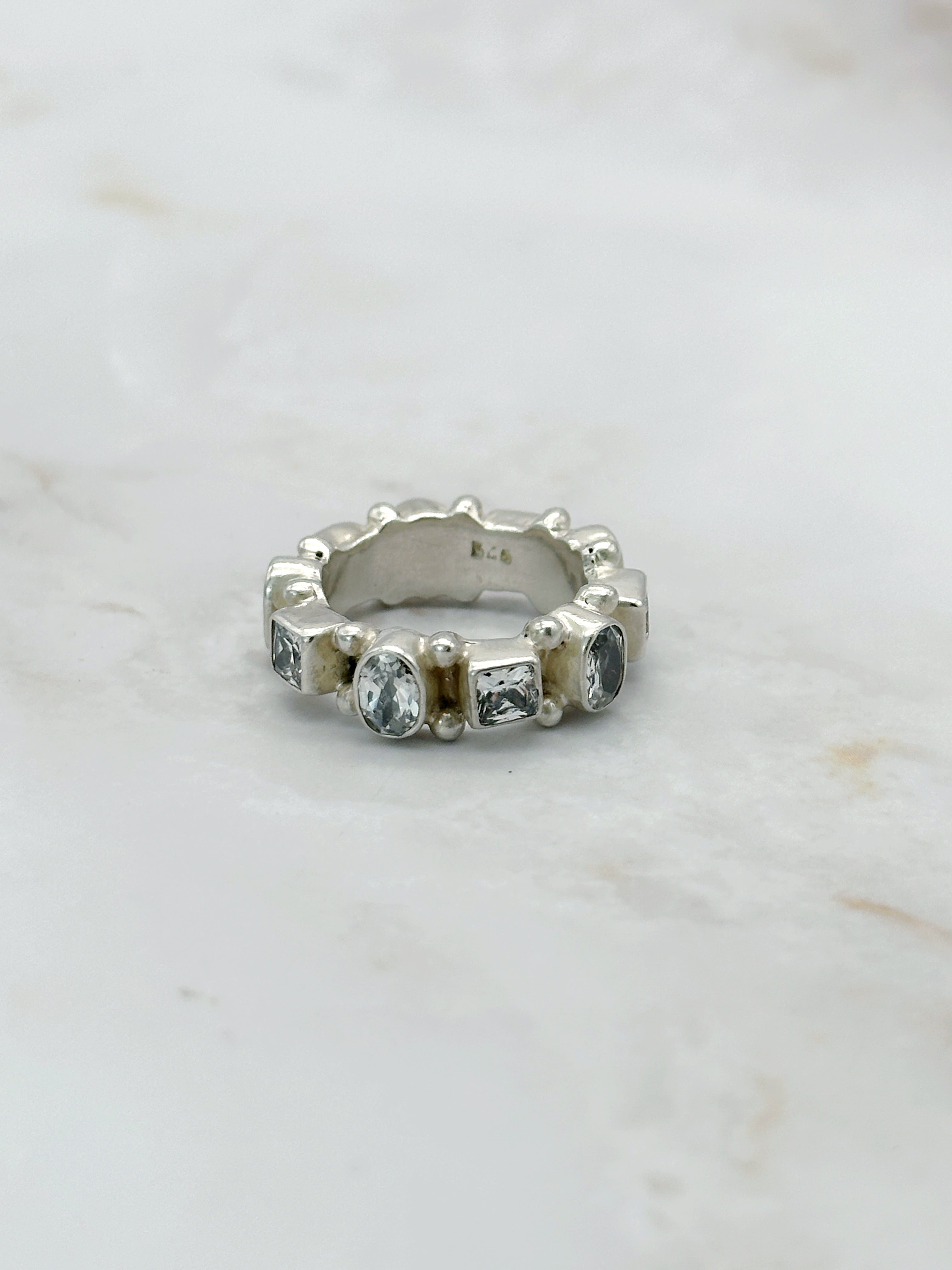 Ausgefallener chunky Silberring