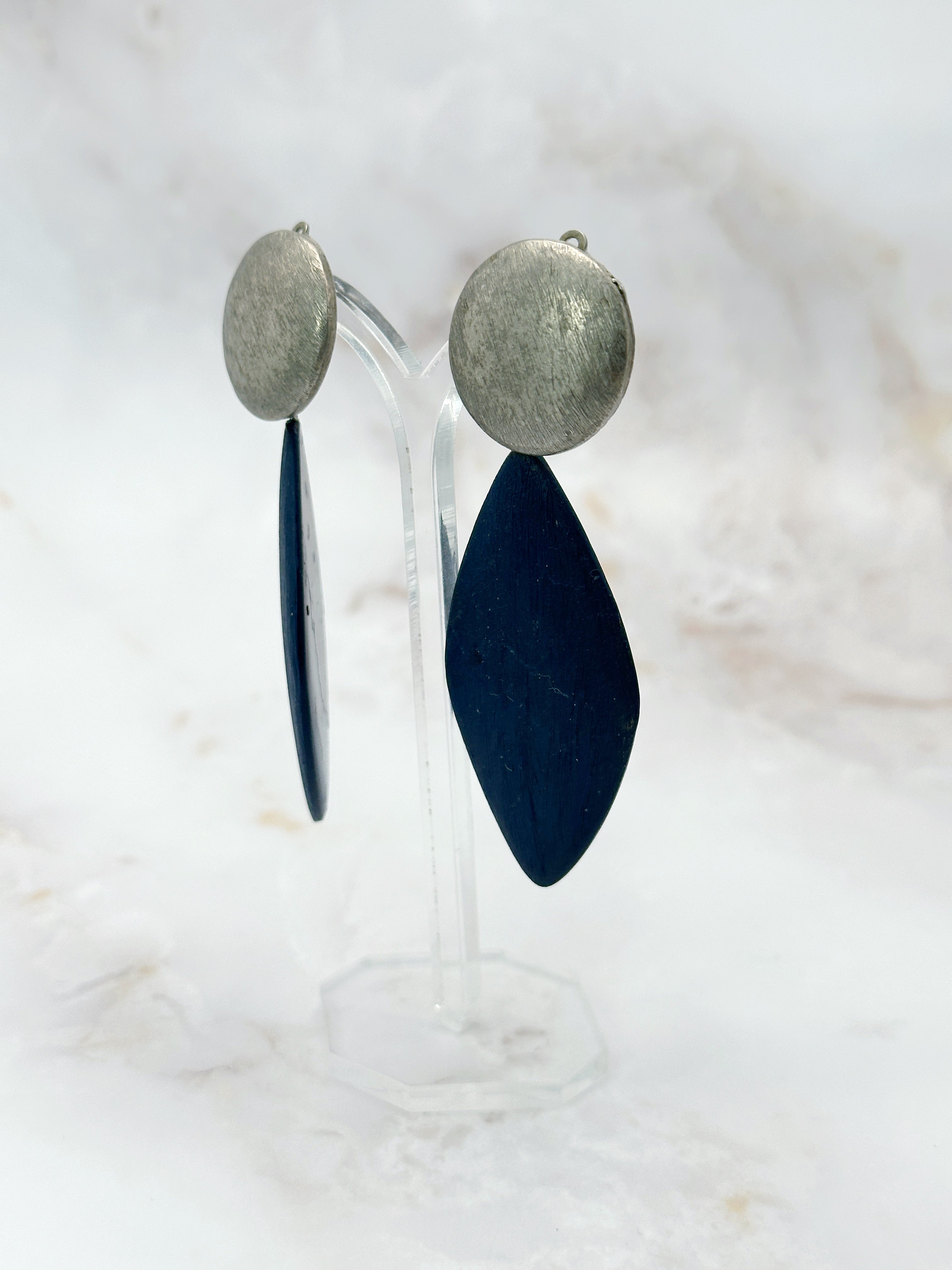 Signierte Vintage Statement Ohrclips von Erwin Pearl