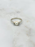 Vintage Ring in 585 Gelbgold mit Kulturperle