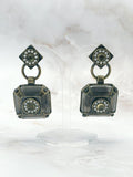Vintage earrings in Art Deco style
