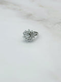 Funkelnder Diamant Cluster Ring in 585 Weißgold – ca. 1,18 ct