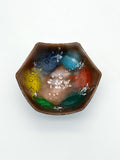Colorful enamel bowl