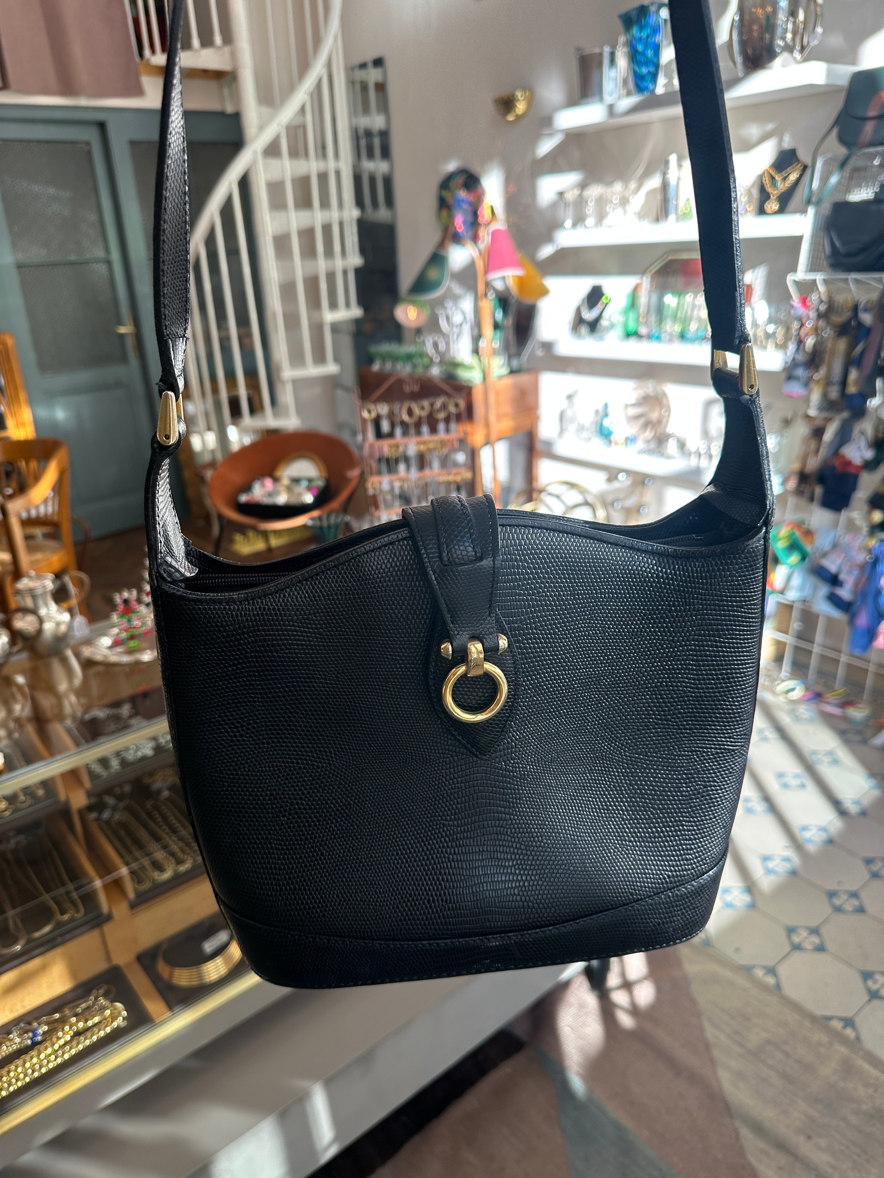 Vintage Leder Handtasche von Renouard Paris