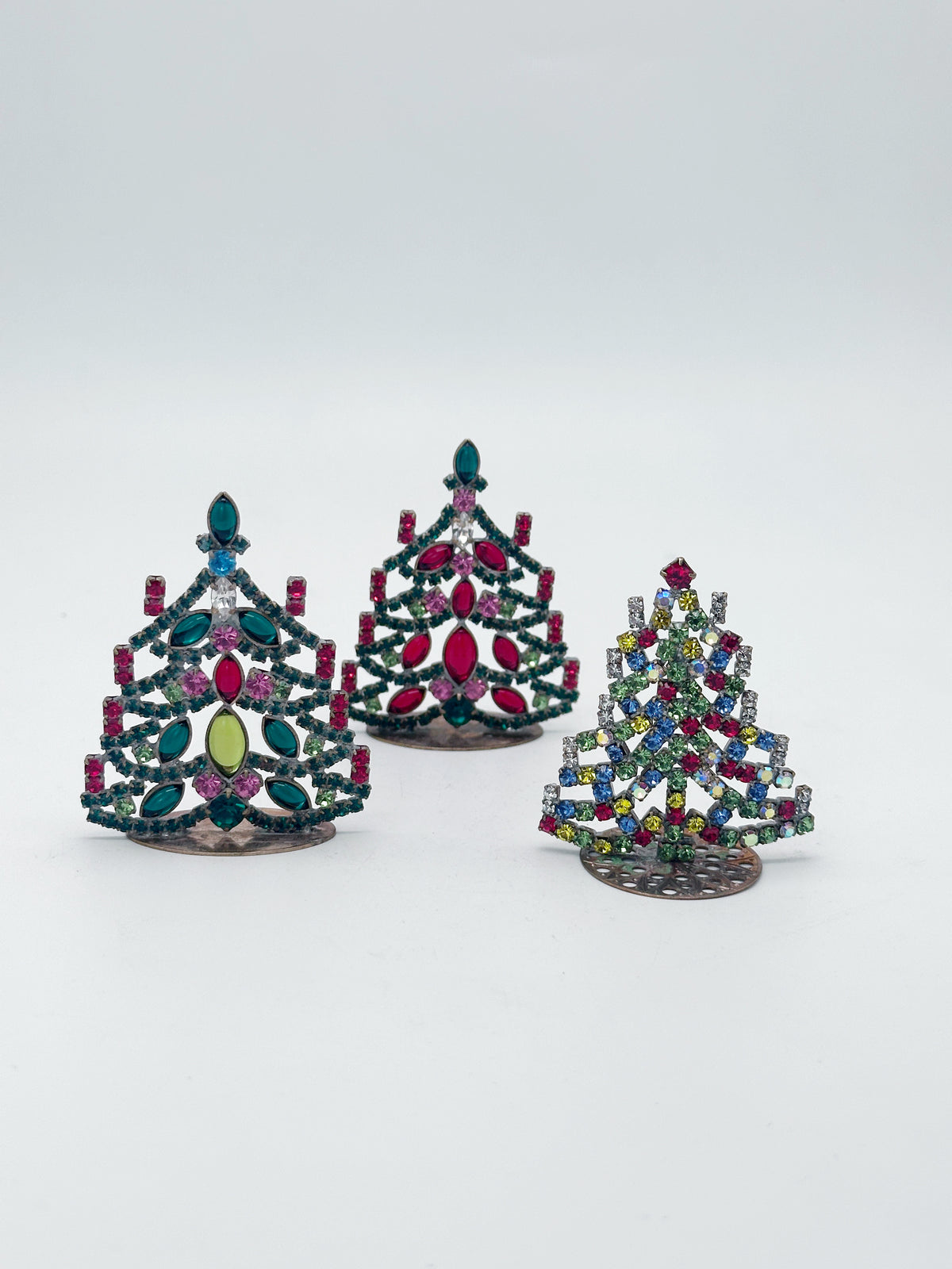 Kleine Gablonzer Vintage Christbäume