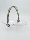 Antike Bonbonniere aus Kristallglas & Silber, Holland um 18