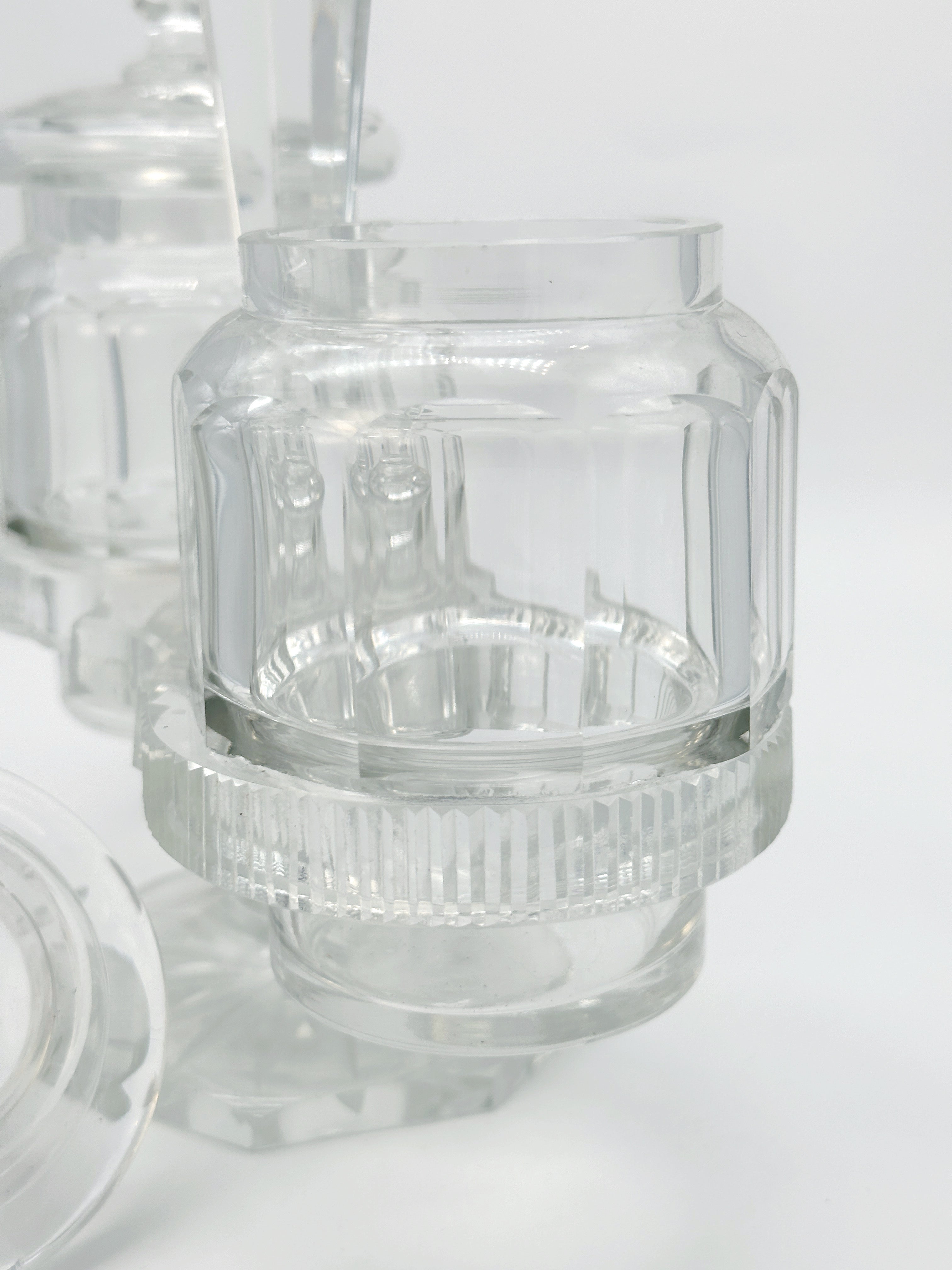 Antike Glas Menage aus Holland um 1850