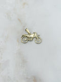 Motorrad Charm Anhänger in 585 Gelbgold