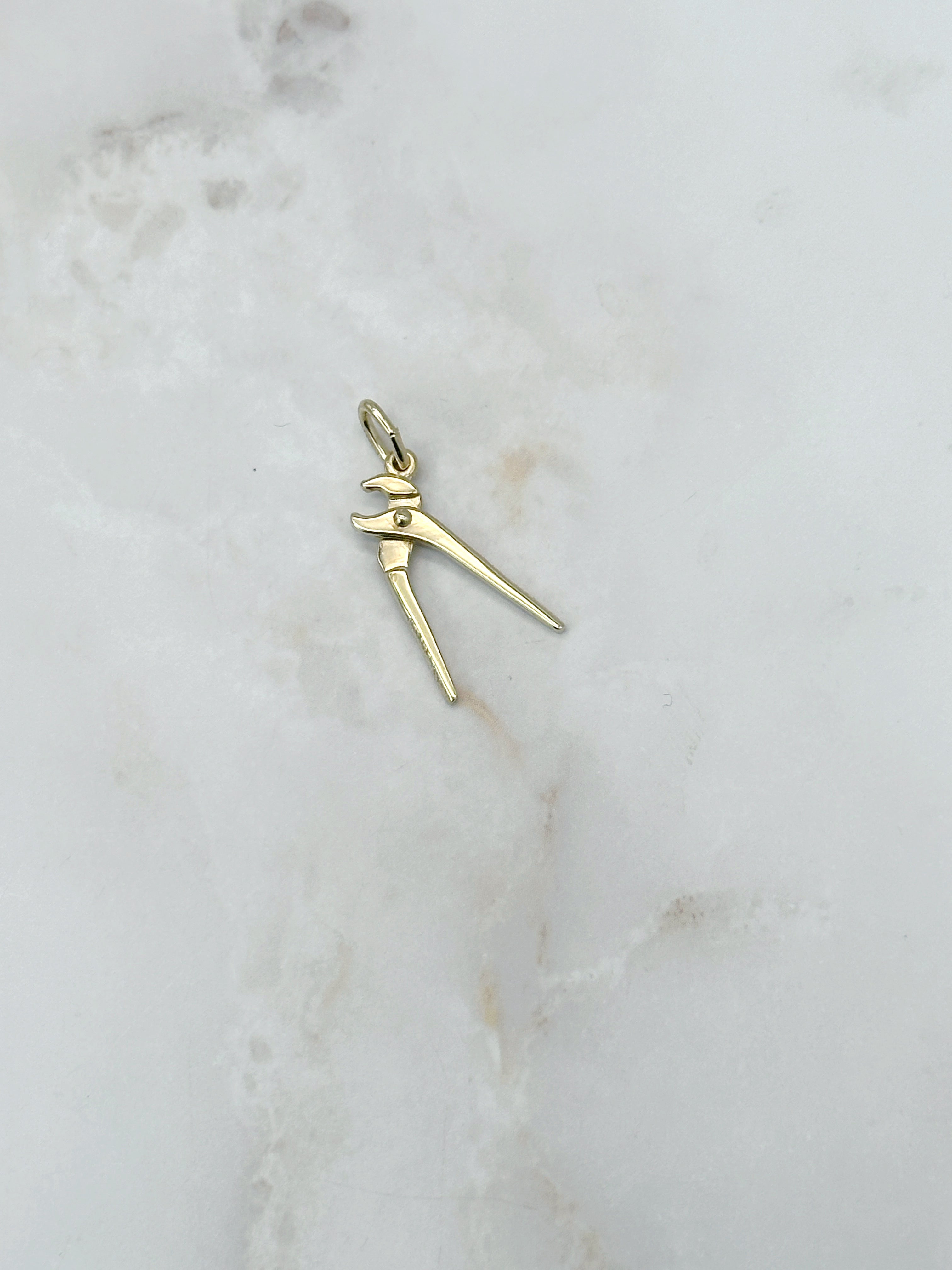 Vintage Zangen Anhänger in 585 Gelbgold