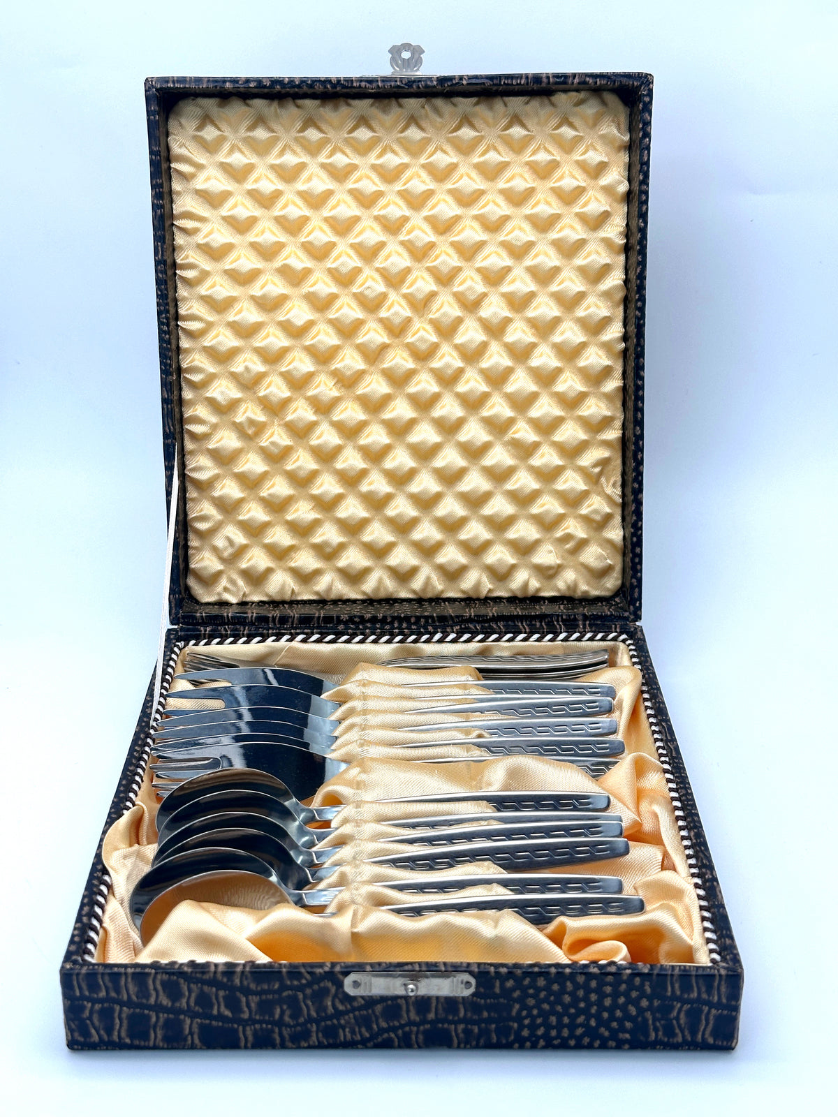 Vintage Kaffee- und Kuchengabeln von Smalcalda aus der DDR – in Box