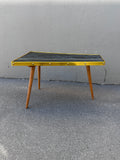 Mid-Century Hocker in Trapezform aus der DDR um 1960/70