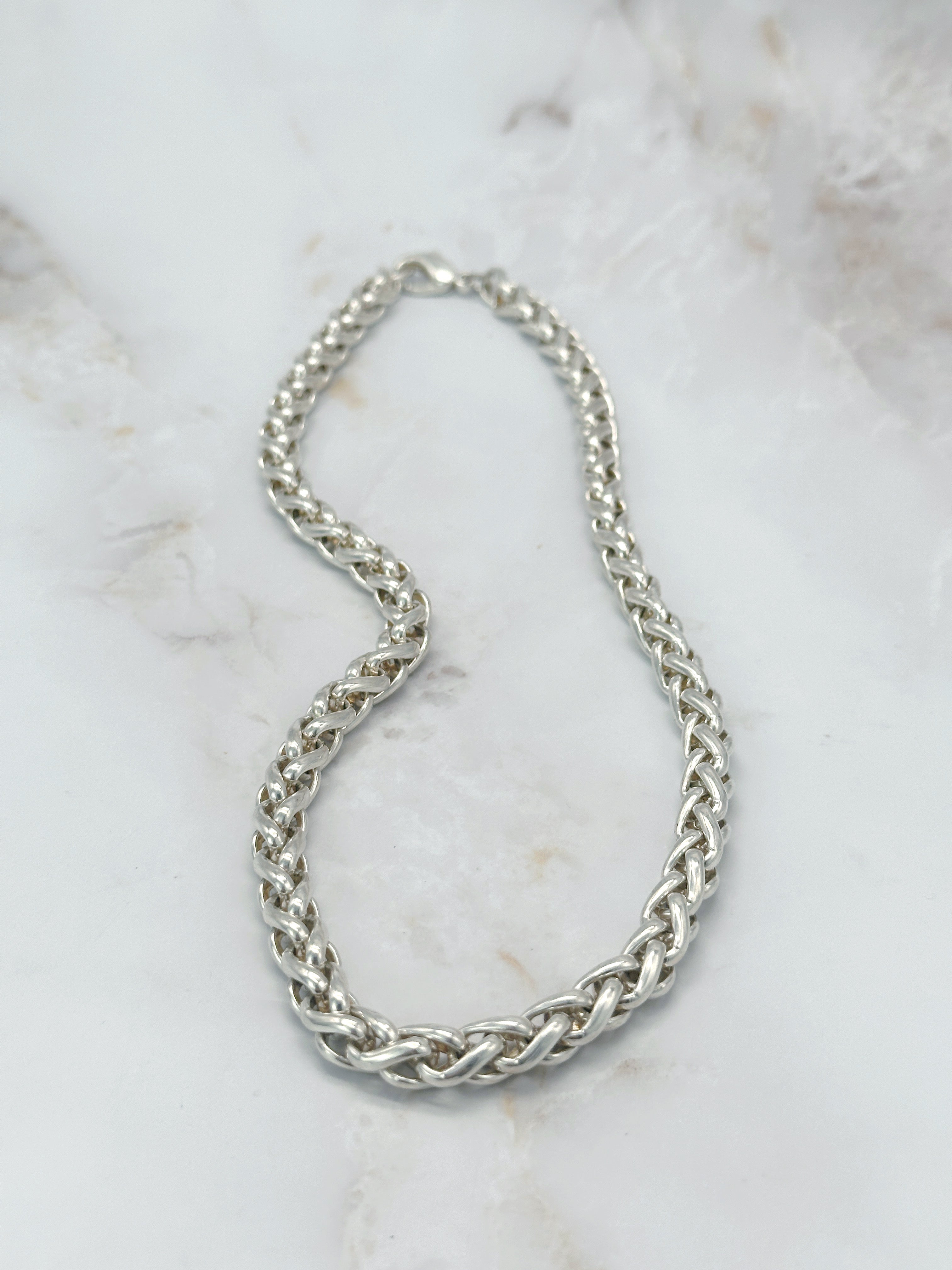 Klassische Gliederkette 925 Sterling Silber