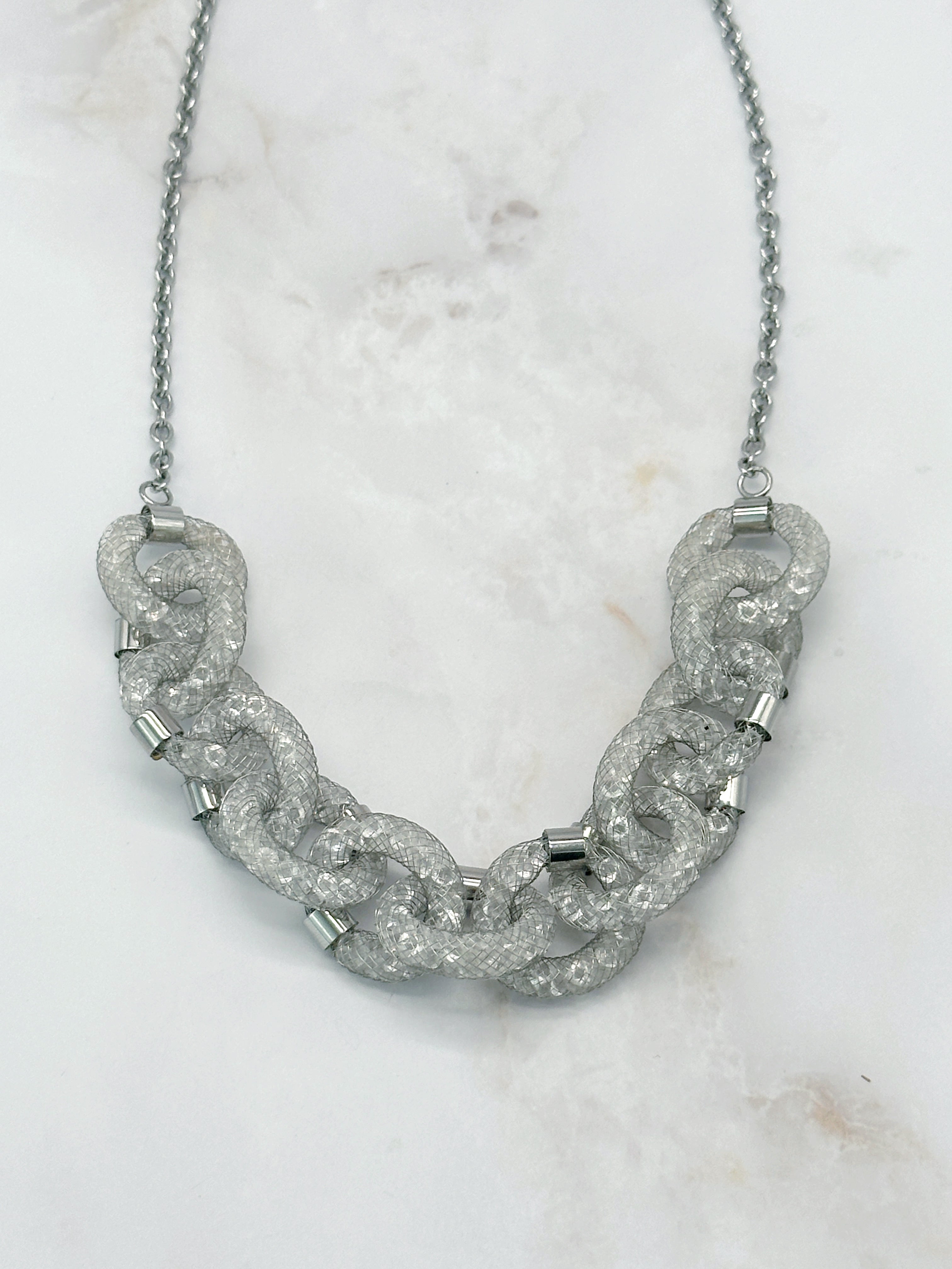 Swarovski Stardust Deluxe Link Necklace mit funkelnden Kristallgliedern
