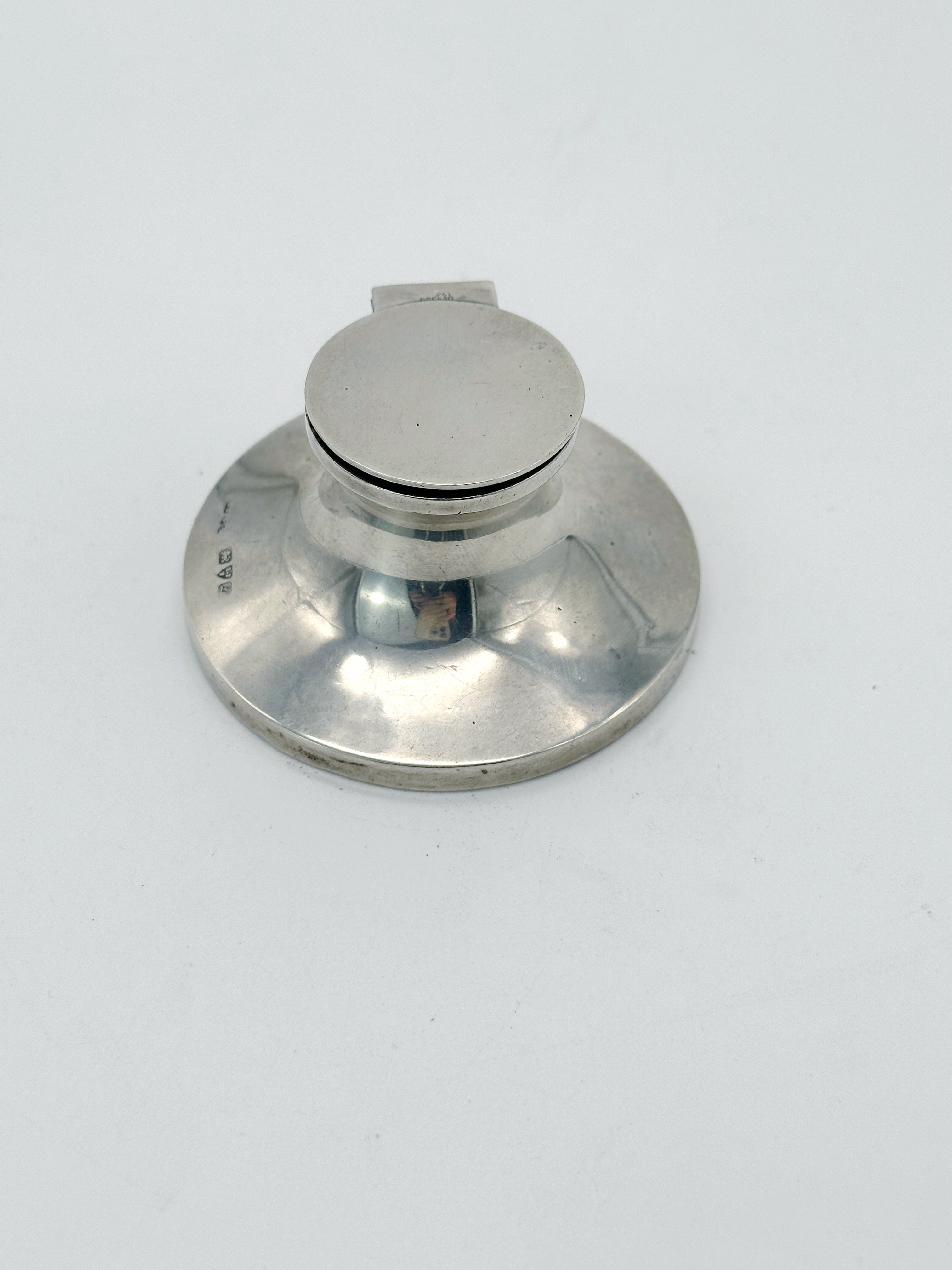 Tintenfass England um 1911, Silber