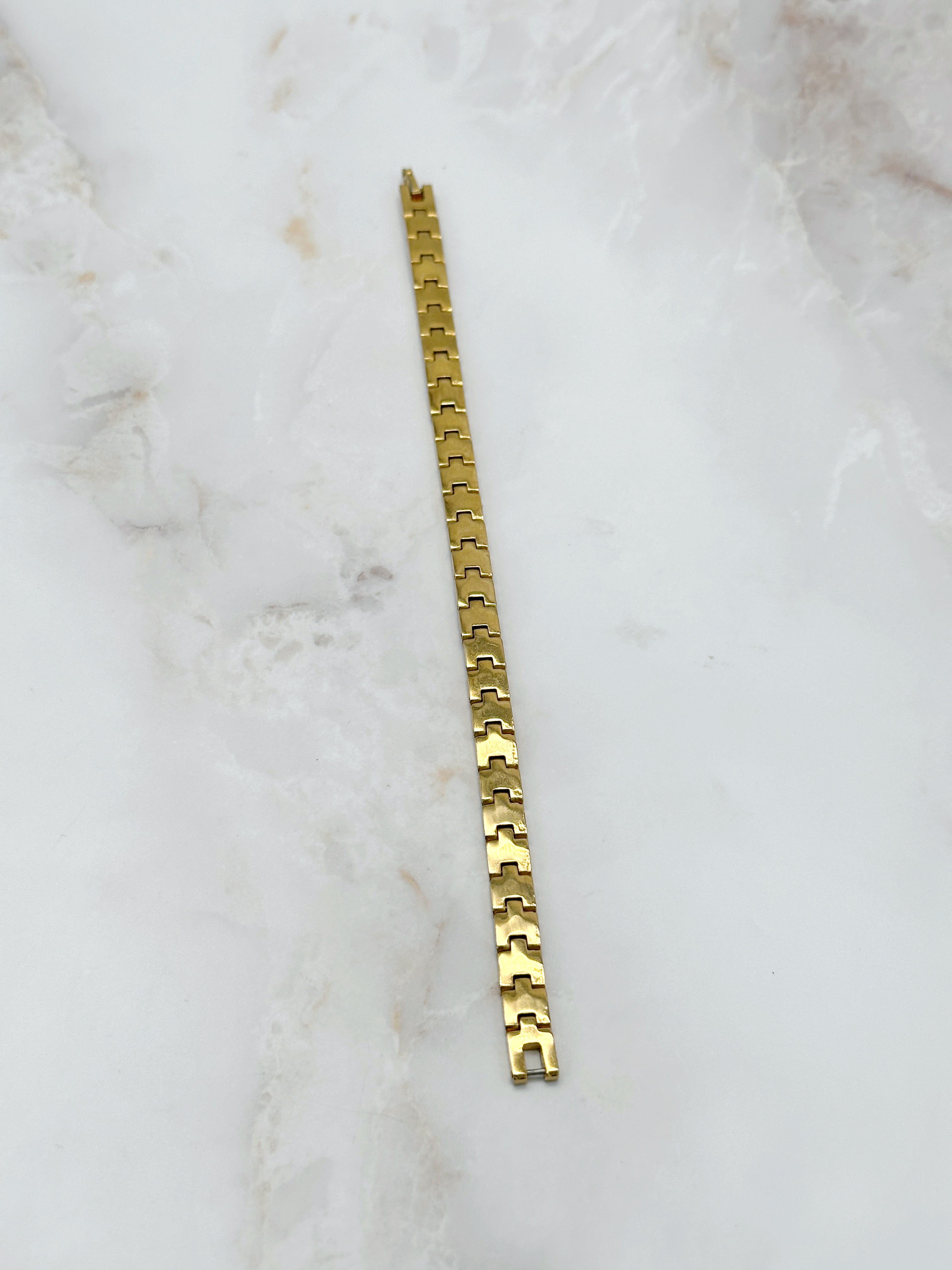 Vintage link bracelet bicolor unisex