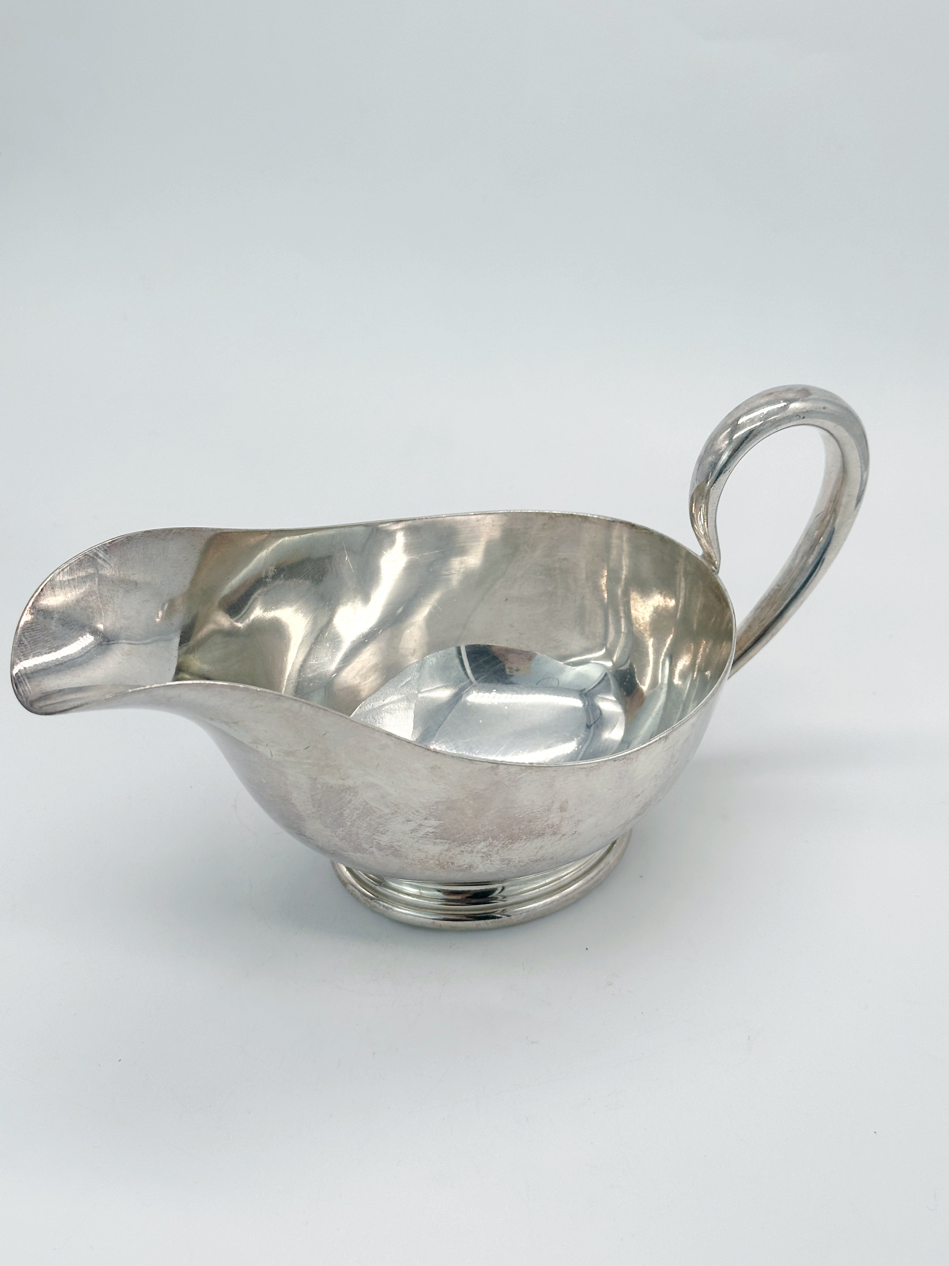 Versilberte Art Déco Sauciere von Elkington England um 1930