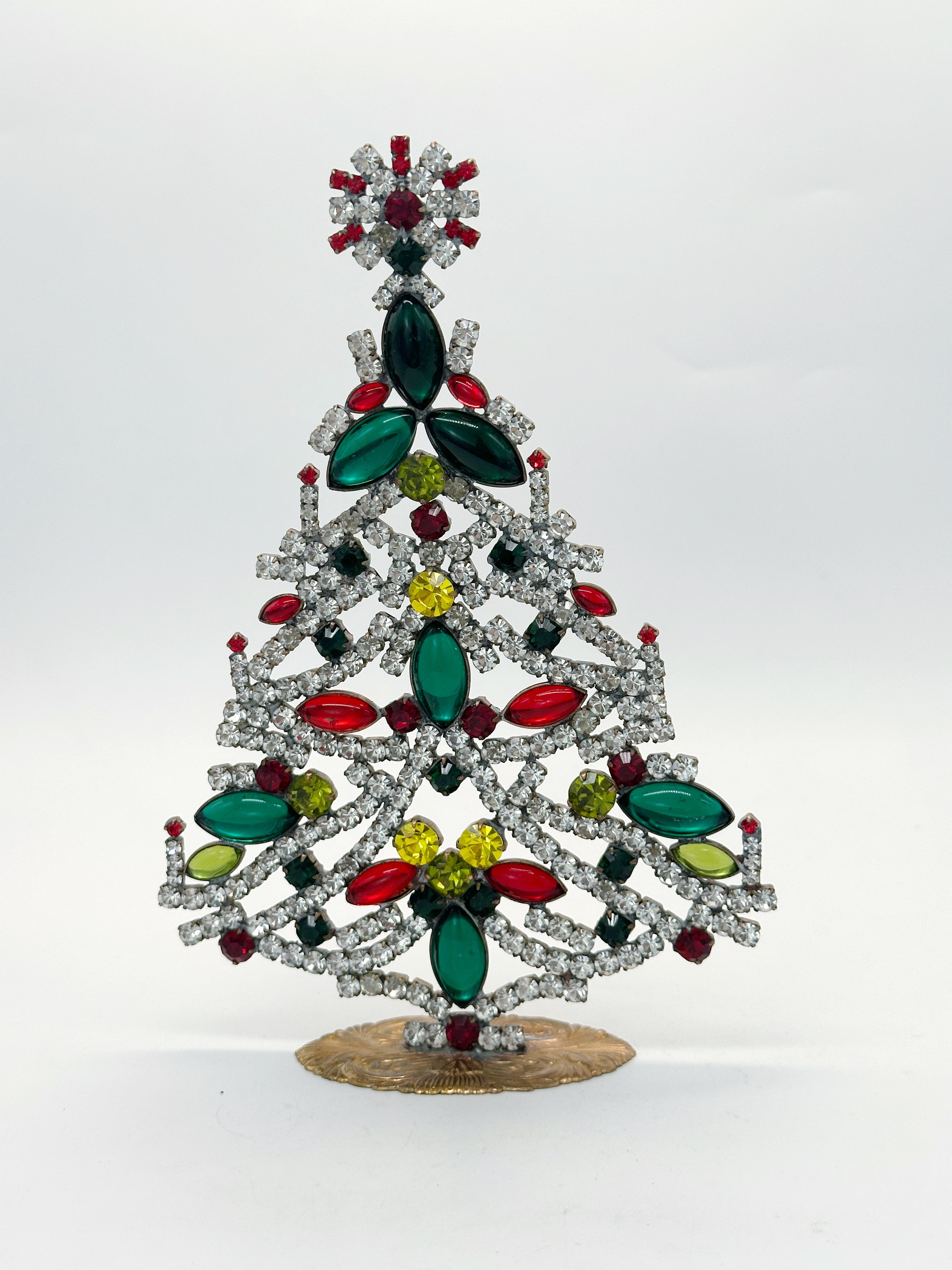 Prächtiger Gablonzer Christbaum aus Strass & Kristall