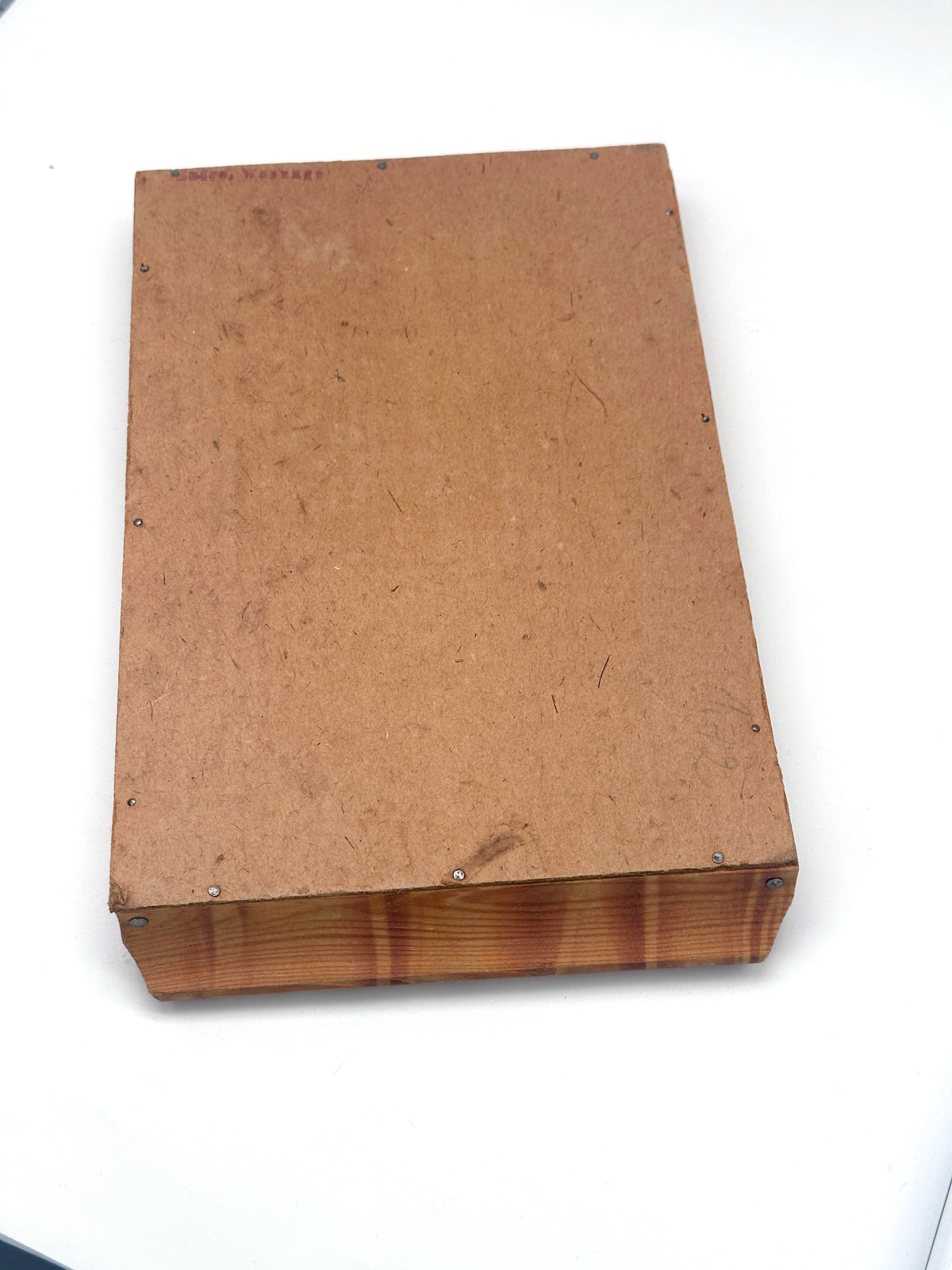 Mid-Century Tablett in Beige und Rosé mit geometrischem Muster