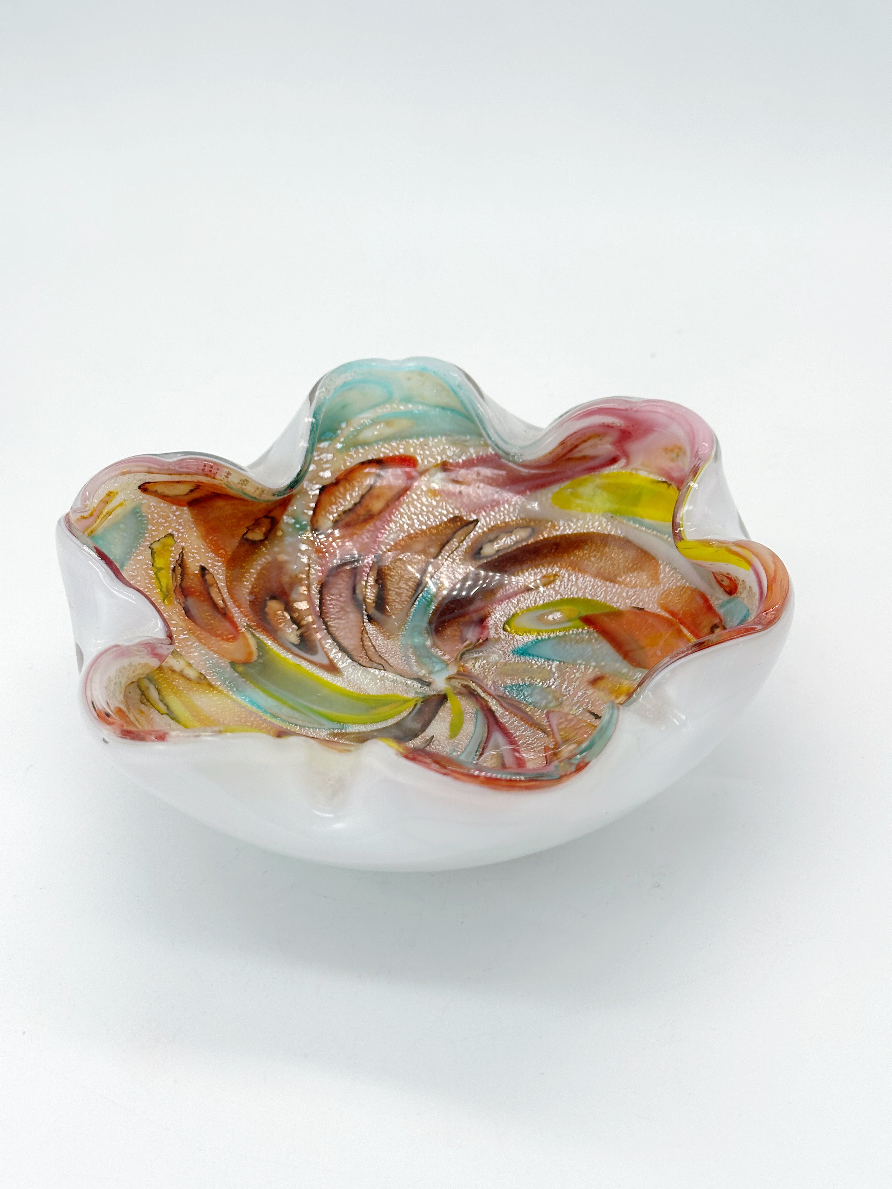 Murano Tutti Frutti Glasschale von Dino Martens um 1950