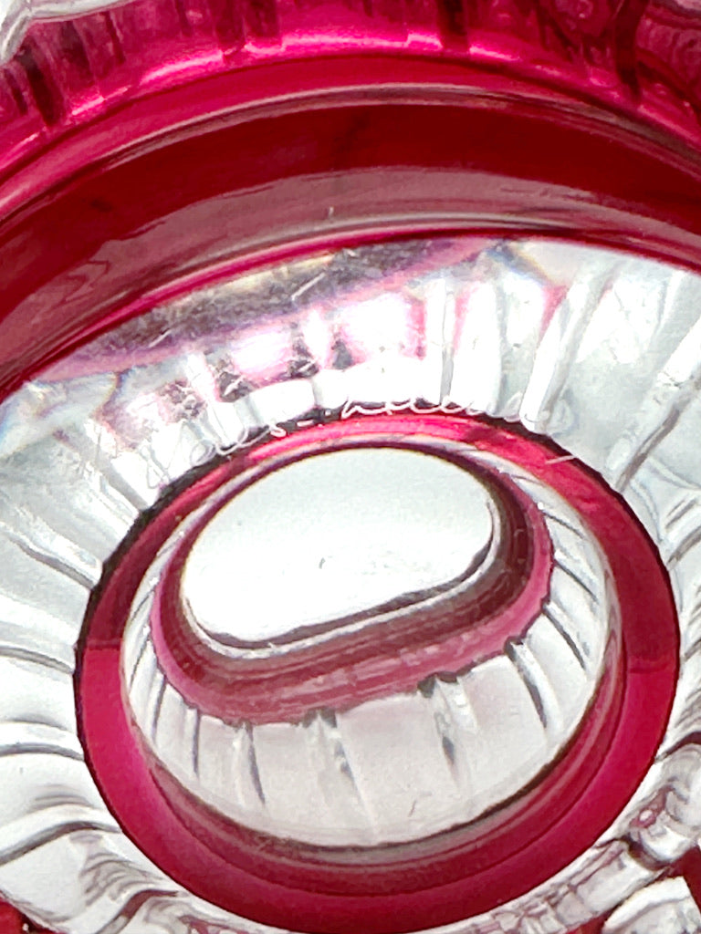 Vase aus Überfangglas, Val St. Lambert, um 1948