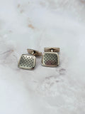 Vintage-Manschettenknöpfe aus Metall mit Sternchenmotiv