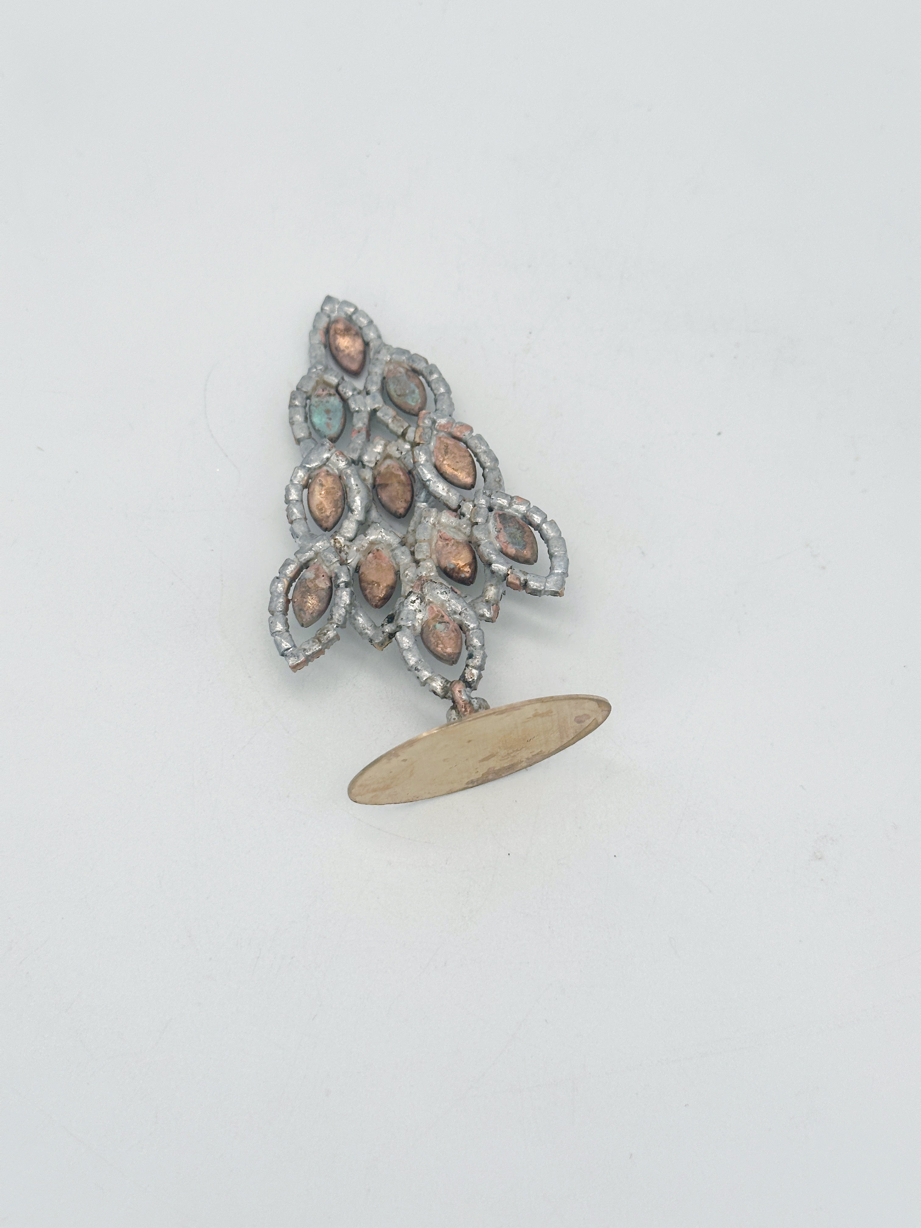 Zierlicher Gablonzer Mini-Christbaum aus Strass