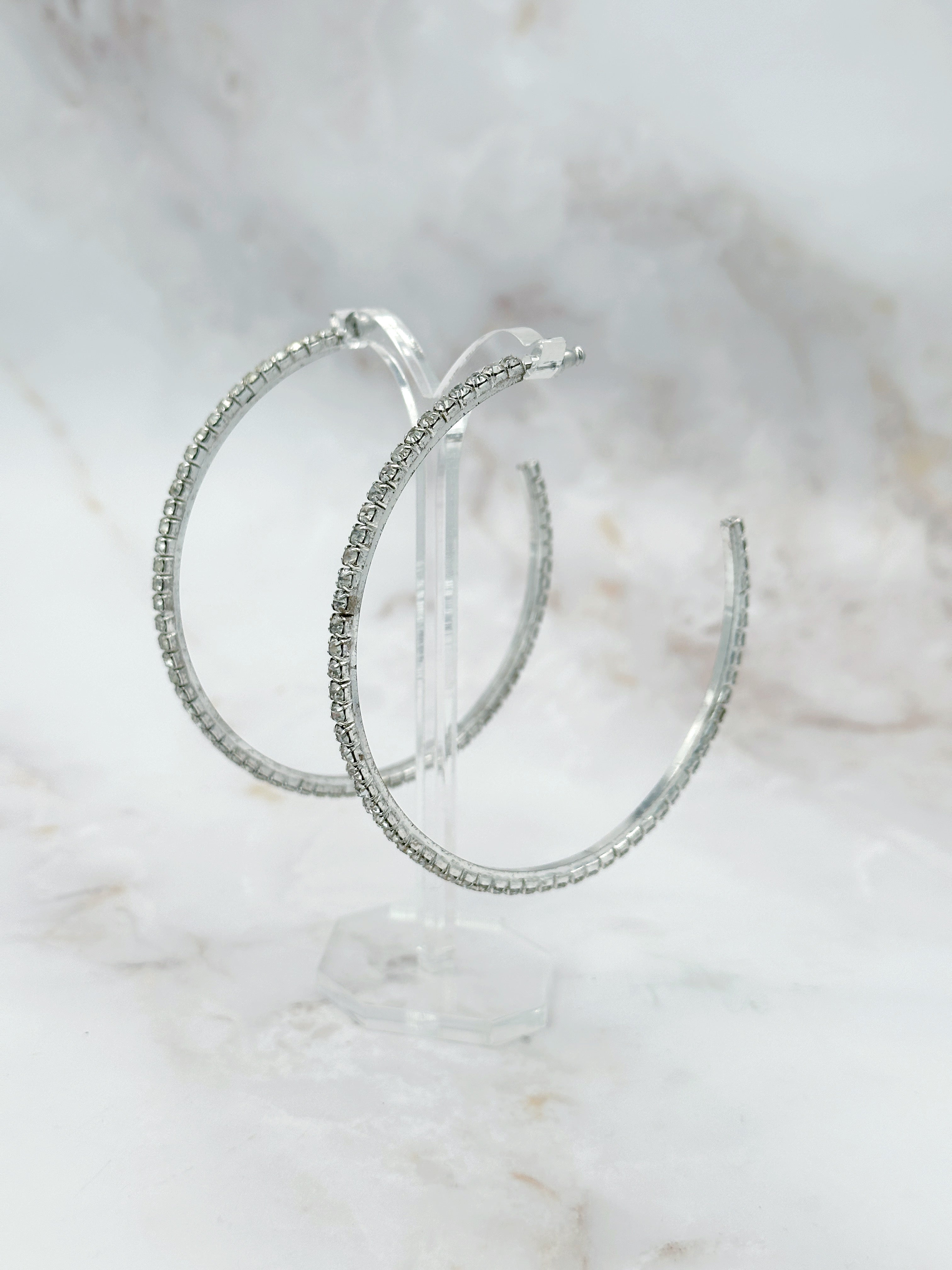 Statement Vintage Creolen mit Strass