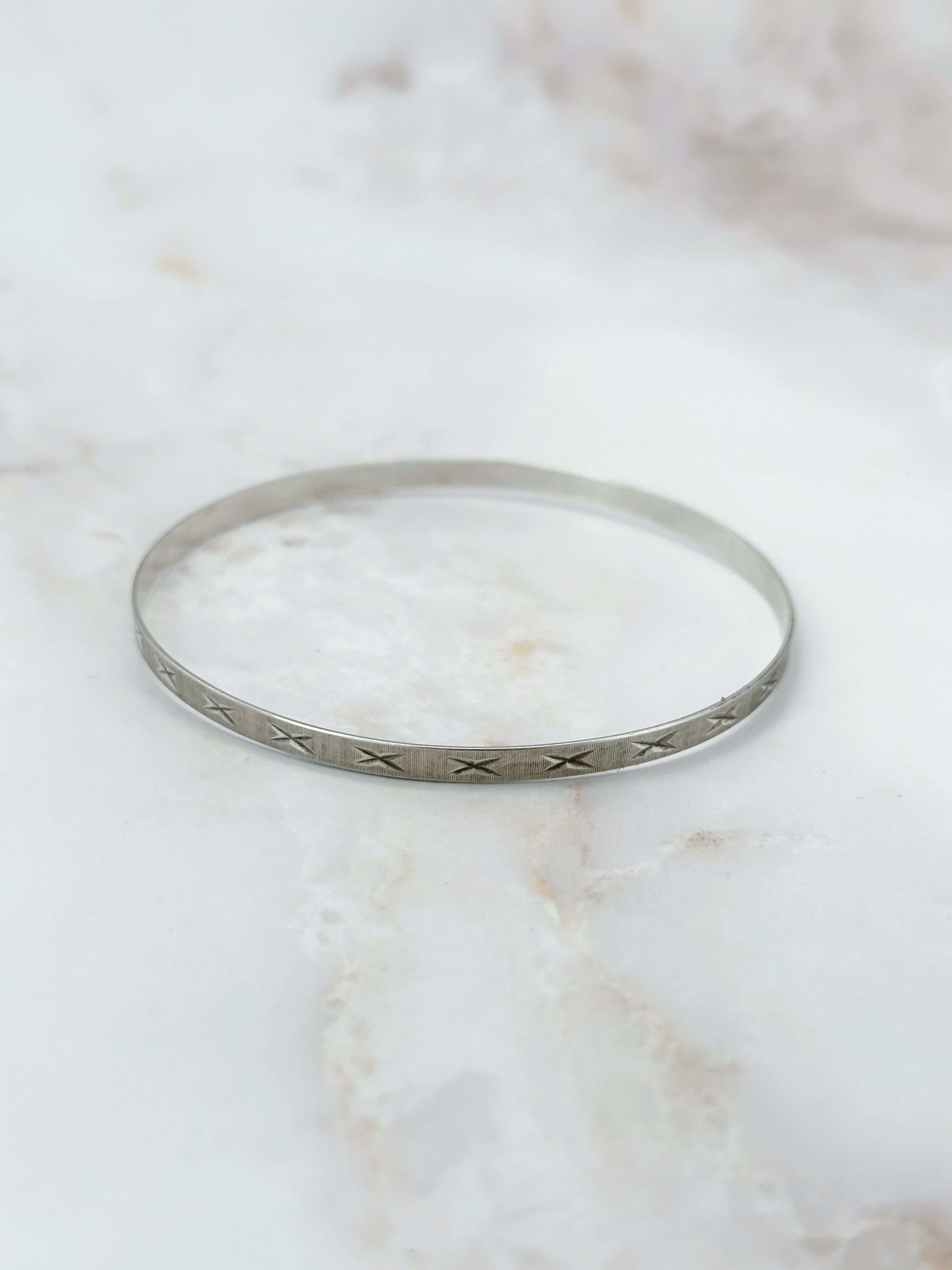 Classic silver bangles