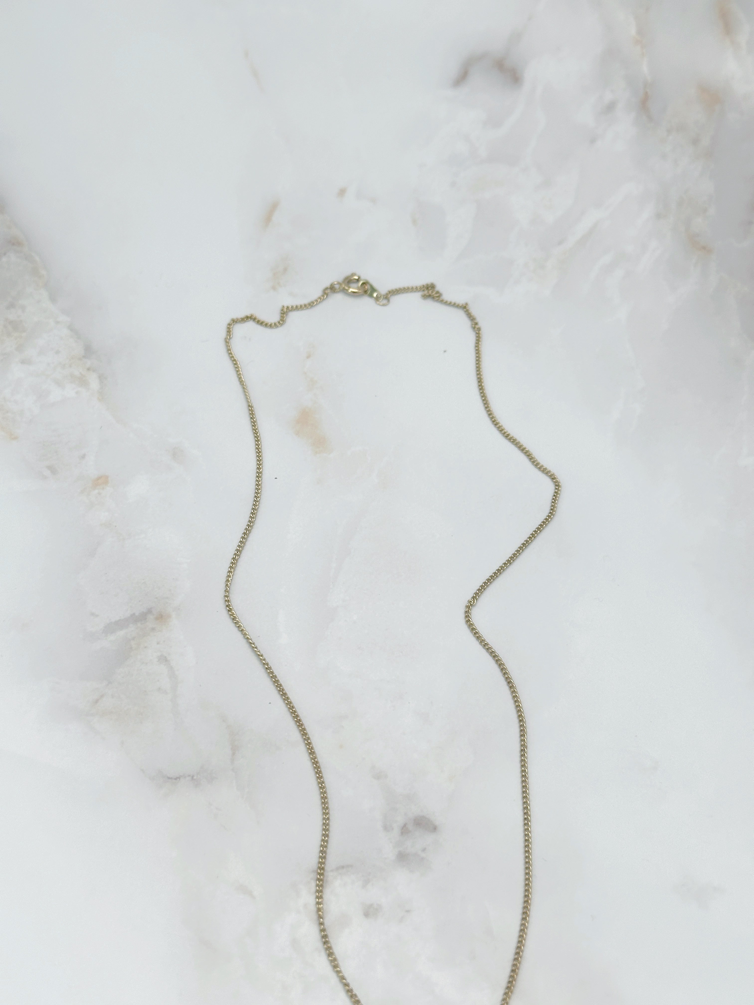 Vintage Glückskette mit Kleeblatt Anhänger