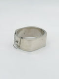 Massive Sterling Silber Armspange in Manschetten-Optik 925