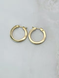 Klassische Vintage Creolen in 585 Gelbgold
