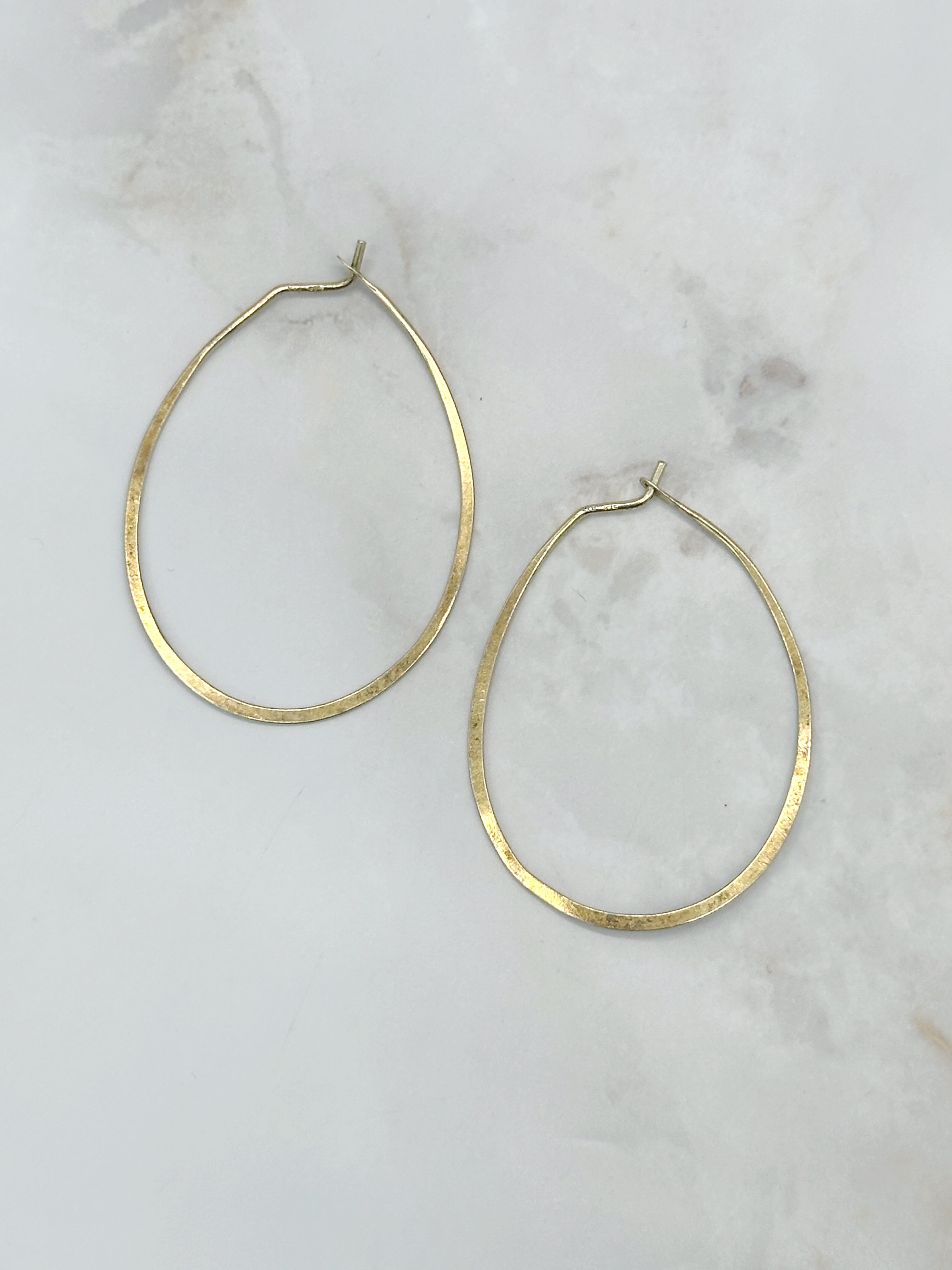 Filigrane große Creolen aus vergoldetem 925 Silber