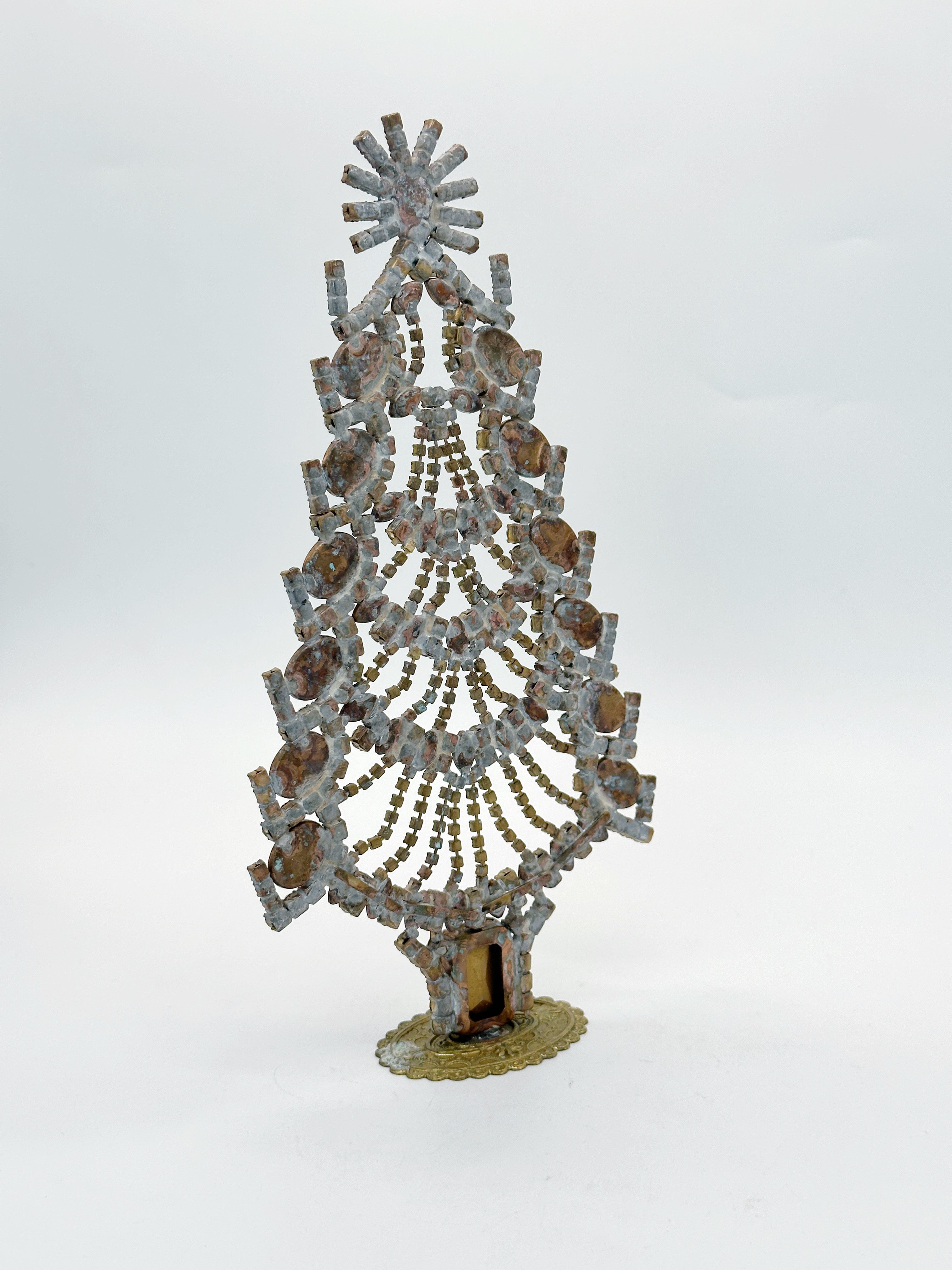 Prächtiger Gablonzer Christbaum aus Strass & Kristall