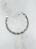 Vintage Armband aus 925 Sterling Silber mit geflochtenem Design