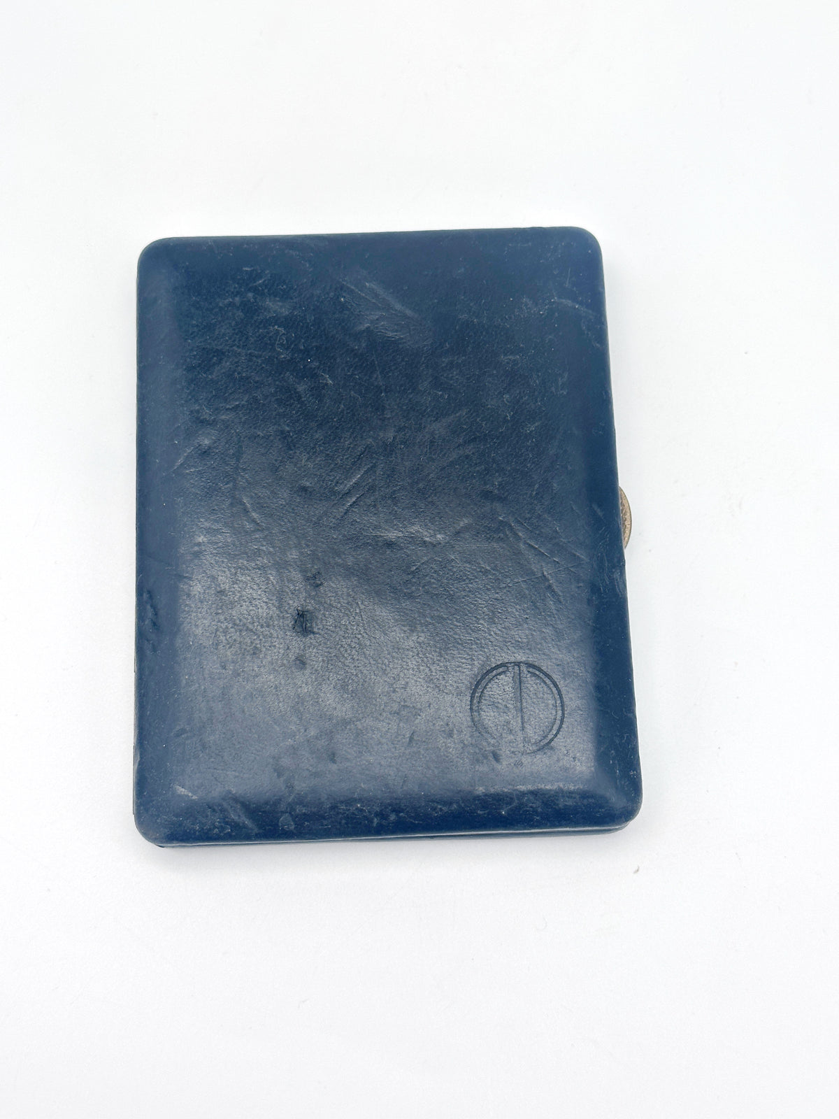 Vintage Zigarettenetui aus schwarzem Leder von Dunhill