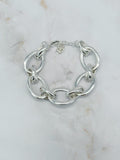 Vintage Gliederarmband mit großen ovalen Chunky-Gliedern