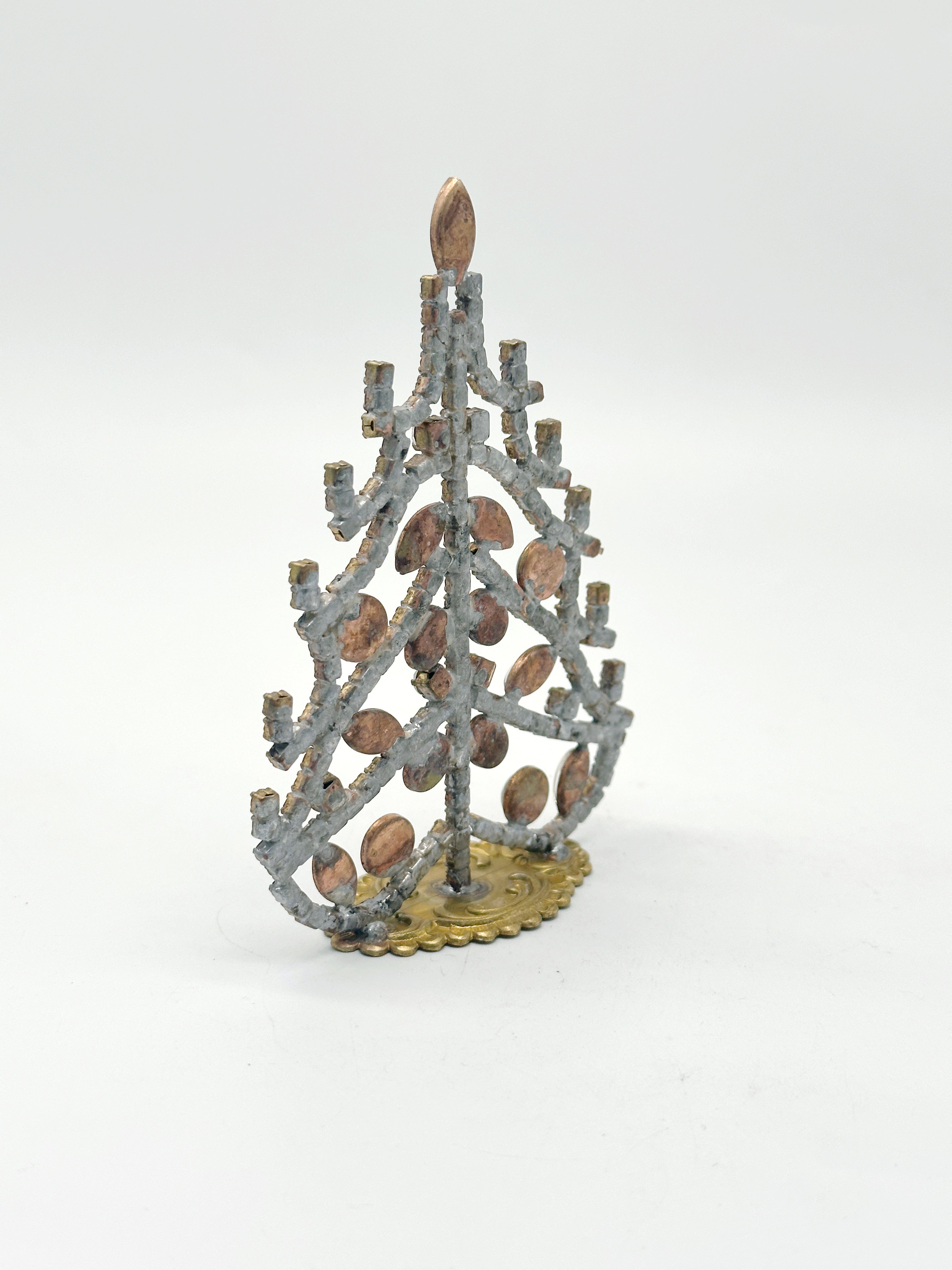 Vintage Gablonzer Christbaum aus Strass & Kristall