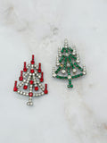 Funkelnde Gablonzer Brosche Christbaum