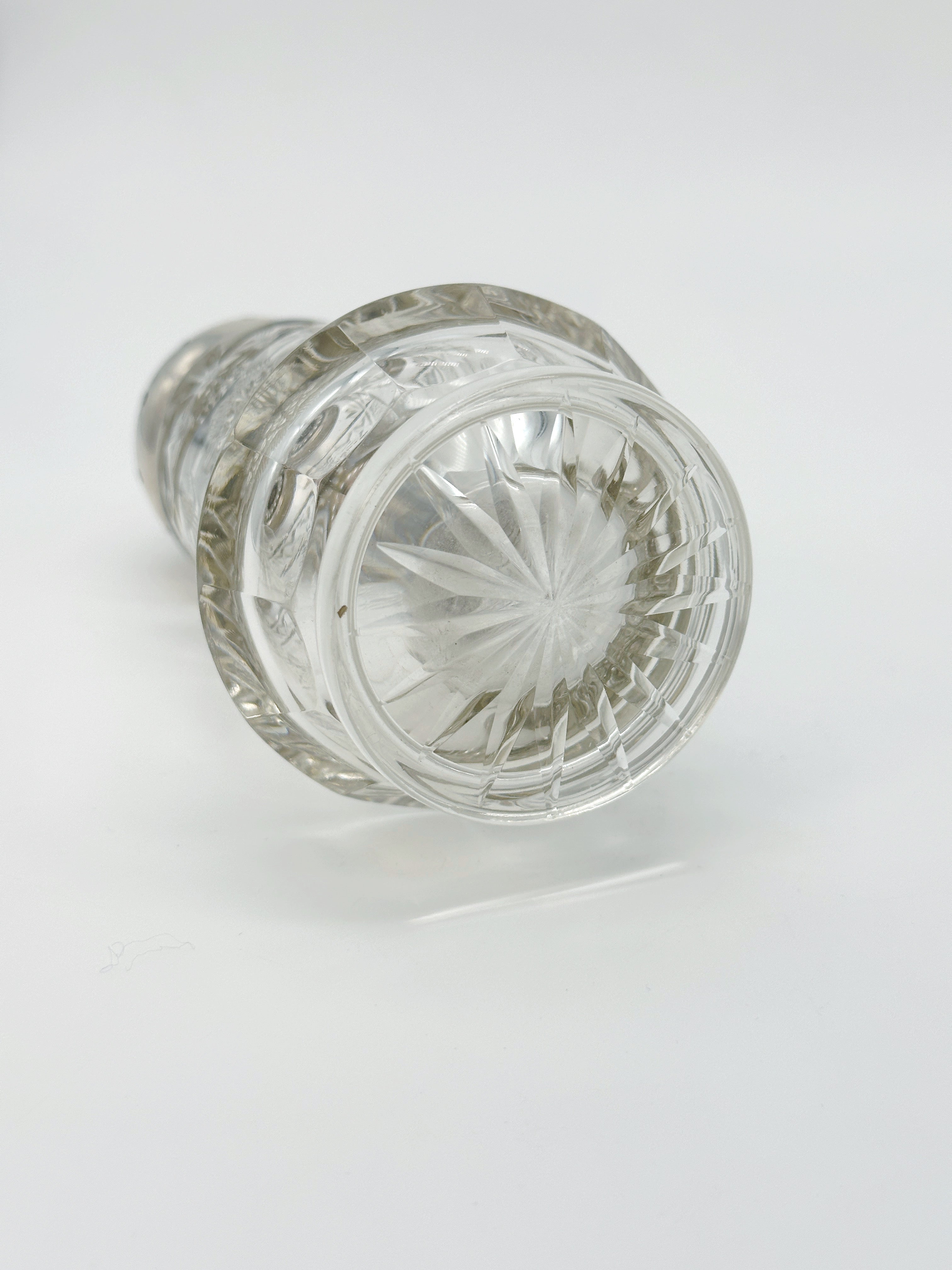 Antiker Zuckerstreuer aus England, Silber & Glas, um 1933