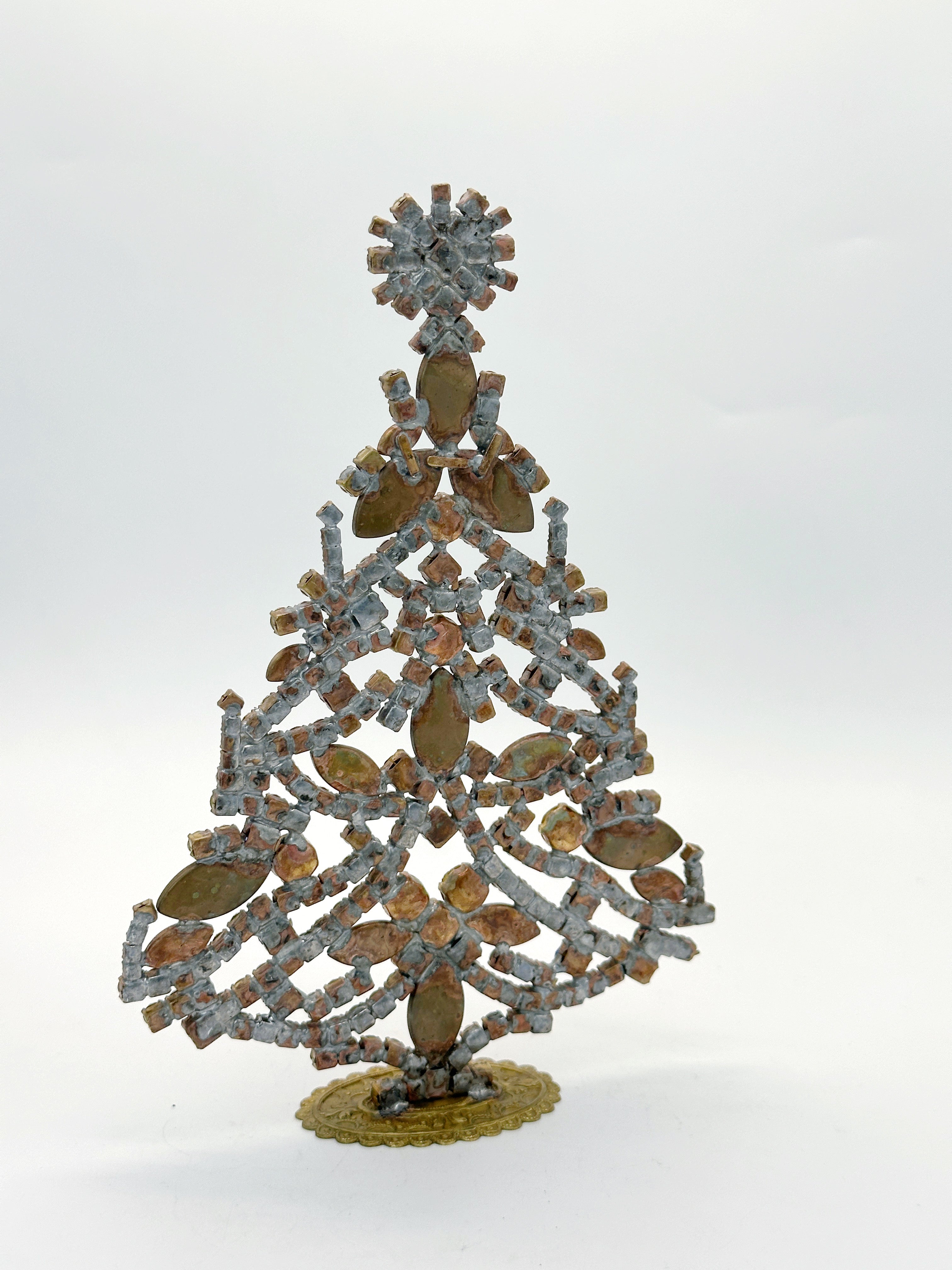 Prächtiger Gablonzer Christbaum aus Strass & Kristall