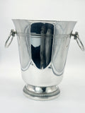Französischer Vintage Champagnerkühler in geschwungener Form um 1950