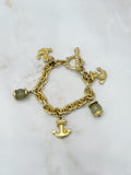 Französisches Vintage Armband Cyrillus Anker Motiv