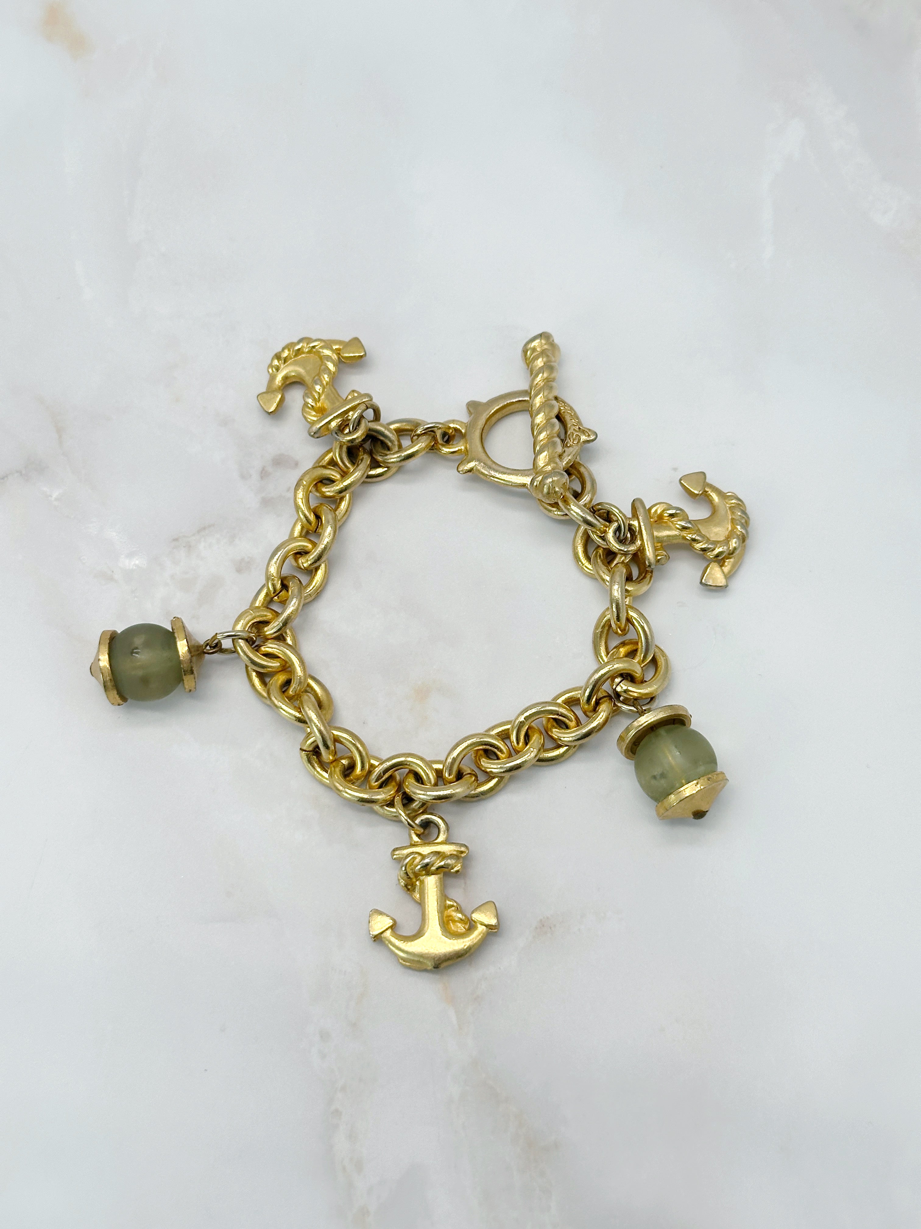 French vintage bracelet Cyrillus anchor motif
