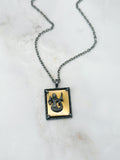Vintage Sternzeichenkette Jungfrau von Gold Crown Inc. USA um 1970