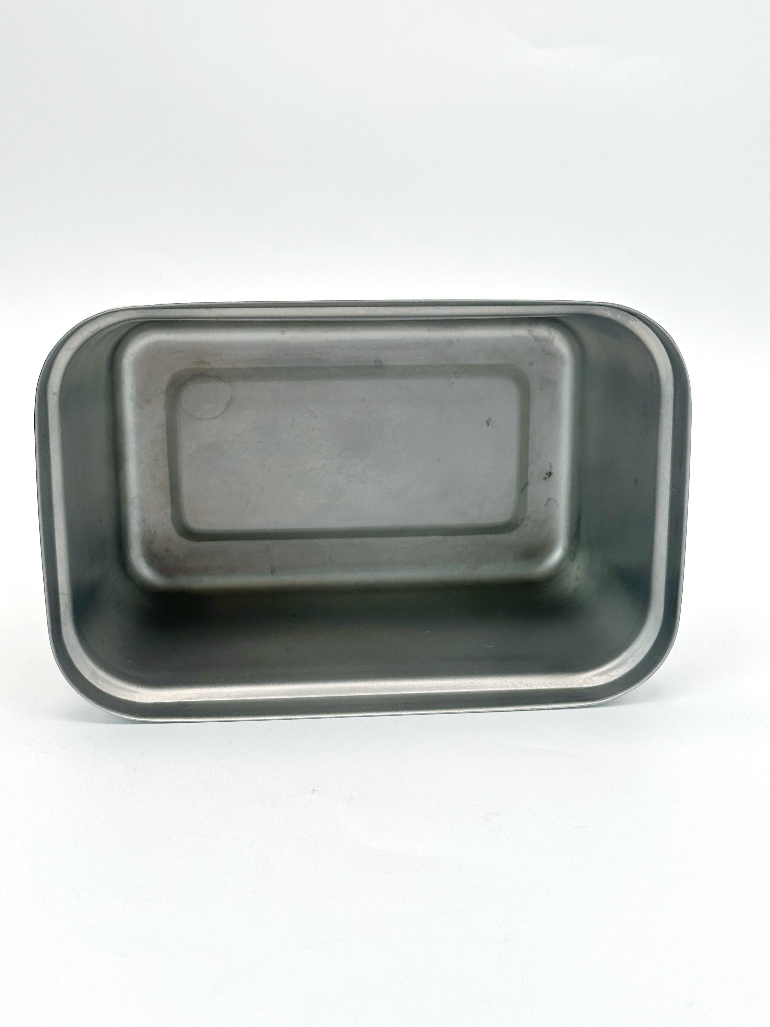 Zeitlose Vintage Butterdose aus Edelstahl